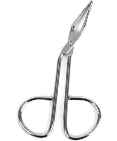Lurrose Stainless Steel Eyebrow Tweezers Scissors - Professional Slant Tip Tweezer for Hair and Eyebrows, Silver - Buy Online on SooperMarket.com