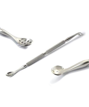 Comedone Extractors Blackhead Removal Tools Acne Pimple Blemish Popper Zit Remover Whitehead Manicure Pedicure (Type-8 Blackhead Remover)