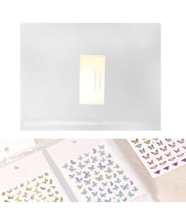 Nail Sticker Album Nail Art Decal Storage Bag Card Display Book Container 80 Slots - Buy Online on SooperMarket.com