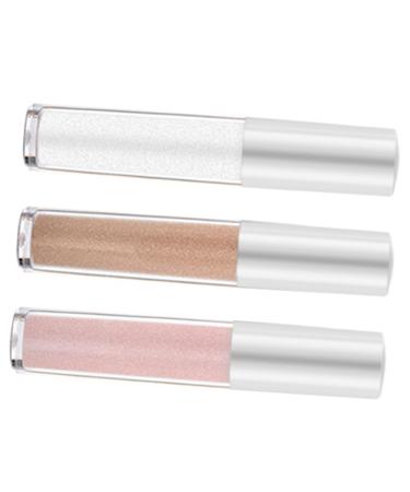 WOONEKY 3pcs Polarized Monochrome Glitter Eye Makeup Plastic