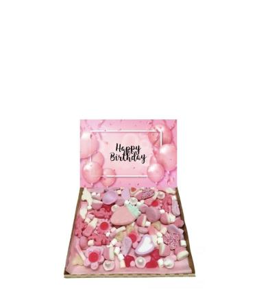 Happy Birthday Gift Pick n Mix 1kg Pink Sweets Selection Box Gummy Sweet Hamper Assortment of Pink present Great for 13th 16th 18th 21st 30th 40th 50th 60th