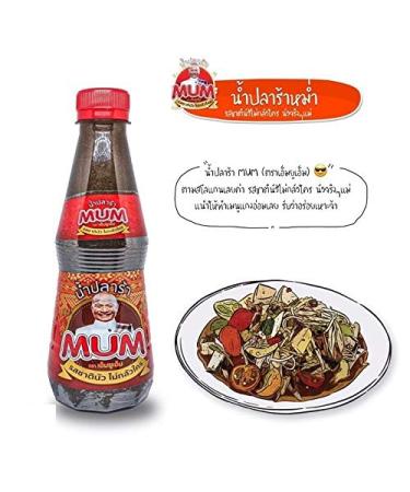 Mum Fermented Fish Sauce (Nam Pla Ra Dak Plara) 350ml (2 Pack) - Authentic Asian Papaya Salad Dressing and Seasoning from Thailand - Ships from USA - Buy Online on SooperMarket.com