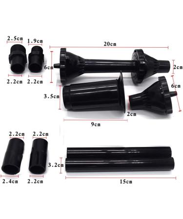 TOSSPER Fountain Pump Nozzle Set Multifunction Plastic Waterfall Garden Spray for Pool Pond Fountain Submersible Pump - Buy Online on SooperMarket.com