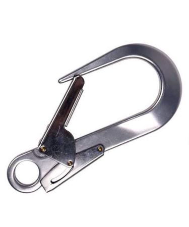 Flowersea998 Fall Protection Safety Clips Large 25KN Aluminum Alloy Snap Lock Hook Clip for Rock Climbing Rappelling Rescue Lanyard Harness Gear Equipment Tools