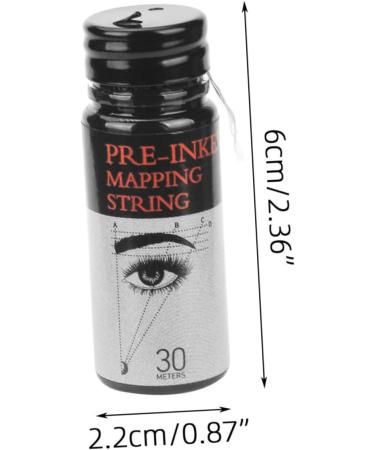 Baluue 4pcs Small Bottled Eyebrow Ruler Practical Eyebrow Ruler Aluminum Alloy - Buy Online on SooperMarket.com
