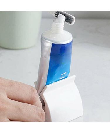 1PC Toothpaste Squeezer Rolling Tube Toothpaste Squeeze Dispenser Toothpaste Seat Holder Stand White - Buy Online on SooperMarket.com