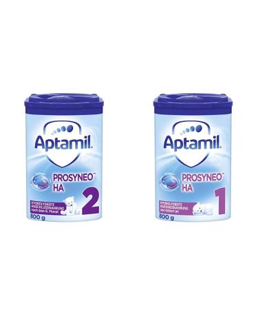 APTAMIL PROSYNEO HA 2 baby food after the 6th month baby milk powder (1 x 800 g) & Prosyneo Ha 1 initial milk from birth baby milk powder (1 x 800 g) bundle with Prosyneo ha 1