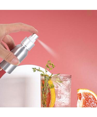 HOLIDYOYO Cocktail Sprayer 80ml Metal Martini Bar Mister Vermouth Spray Bottle Perfume Refillable Sprayer Liquid Pump Vials for Bartender Bar Kitchen 10.60X3.60X3.60CM Silver - Buy Online on SooperMarket.com