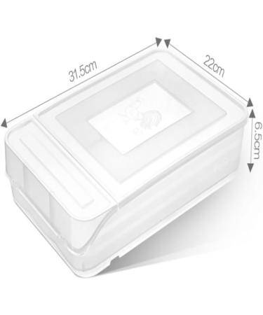 OSALADI 1pc box Multifunctional Large Refrigerator Tray Crisper Holder White Home Plastic Kitchen Capacity White 31.5x22cm - Buy Online on SooperMarket.com