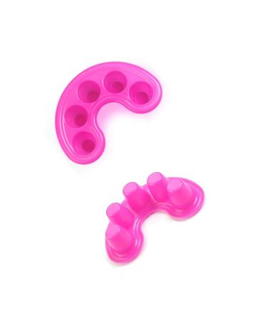 Iceyli 2PCS Nail Art Tips Hand Soak Bowl Tray - Manicure Treatment Remover Tool for Softening Dead Skin - Pink - Buy Online on SooperMarket.com