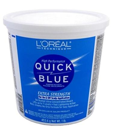 Loreal Quick Blue Powder Bleach Extra Strength 1Lb. (473ml) (3 Pack)