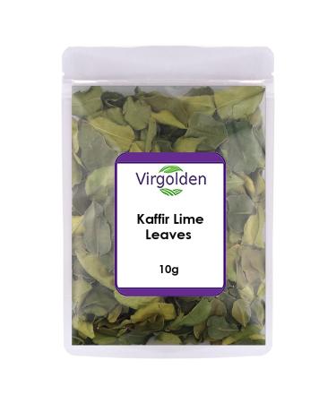 Kaffir Lime Leaves 10g by Virgolden - Pure Natural Kaffir Lime Leaves Aromatic and Distinctive Flavor