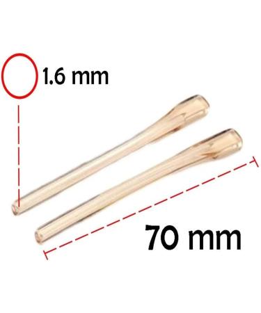 Buy Glassen End Tips Replacement - Beige Transparent Glasses Accessories 2 Pairs for Thin Metal Frames - Buy Online on SooperMarket.com