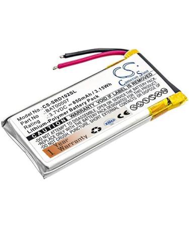 BAT00007 Battery 850mAh Replacement for Cardo SRPT0102 Scala Rider Packtalk Packtalk Duo BAT00007 (3.7V)