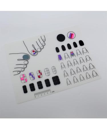 FOMIYES Silicone Stamping Plate Dappen Dish for Acrylic Silicone Desk Stamping Plates Practice for Acrylic Silicone Training Mat Practice Hand Tools Hand for Manicure Nail As Shown - Buy Online on SooperMarket.com