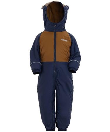 Regatta Children's Mudplay III Waterproof Insulated Animal All-in-one Suit - 12-18 Months | Blaze Orange Tiger - Buy Online on SooperMarket.com