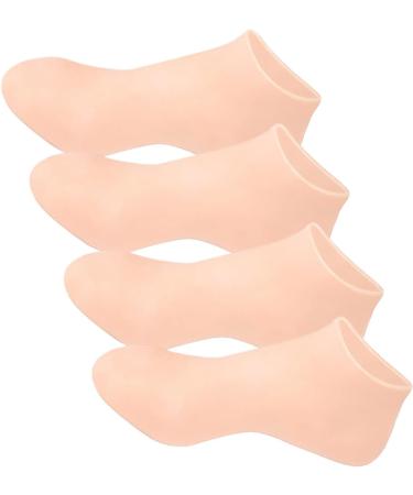 Dajidafu 2pair Silicone Exfoliating Tools for Smooth Feet Say Goodbye to Rough Skin Silica Gel Moisturizing Socks Silicone Socks colour of skin One size fits all Colour of Skin One size fits all - Buy Online on SooperMarket.com
