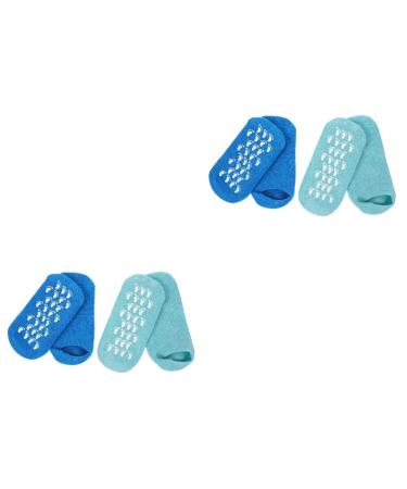 minkissy 4 Pairs Gel Socks Foot Women's Socks Miss Vegetable Gel