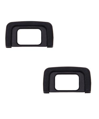 2 Pack JJC Eyecup Eyepiece Eye Cup Viewfinder for Nikon D3400 D3500 D3200 D5100 D5200 D5300 D5500 D5600 D5000 D3300 D3100 D3000,Replaces Nikon DK-25 Eyecup Eyepiece