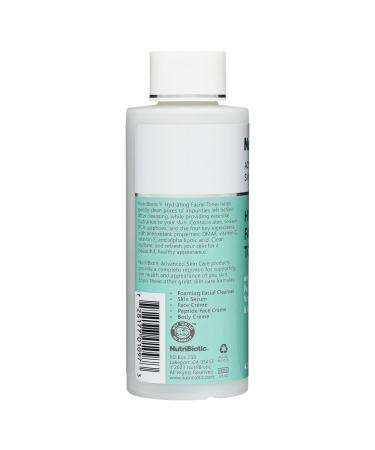 NutriBiotic Hydrating Facial Toner 4.2 Fl Oz | Peptides Aloe DMAE Vitamin C Vegan & Paraben Free - Buy Online on SooperMarket.com