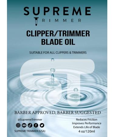 Supreme Trimmer Hair Clipper Blade Oil - 4 FL OZ Anti-Rust Lubricant for Blades - STO710 - Buy Online on SooperMarket.com
