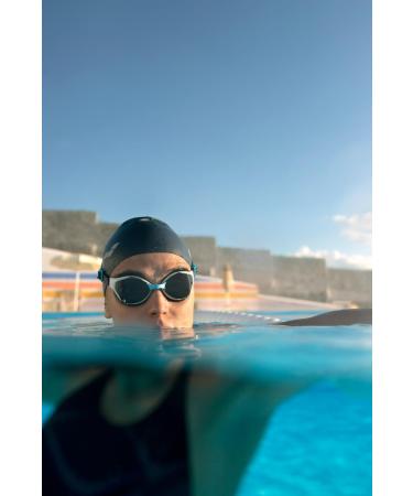 Shop Arena Air-Bold Swipe Swimming Goggles | Unisex UV Protection Glasses with Anti-Fog & Air Seals - Large Size Clear White Black - Buy Online on SooperMarket.com