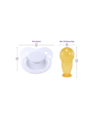 Pacifier Addict Fixx XXL Latex Grind Guard - Purple Size 10 - Cherry Pop Teat - Buy Online on SooperMarket.com