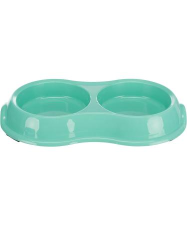 Trixie Light Weight Version Plastic Double Bowl for Cat 200 ml Assorted Colors 1 Count (Pack of 1)