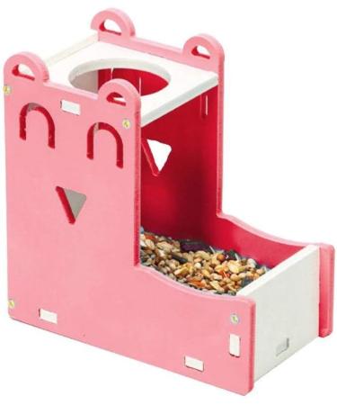 xihan123 Hamster Bowl Plastic Rabbit Food Bowls Durable Resuable Rabbit Hay Feeder For Allow To Keep The Cage Area Clean Help Reduce Hay Waste set-pink - Buy Online on SooperMarket.com