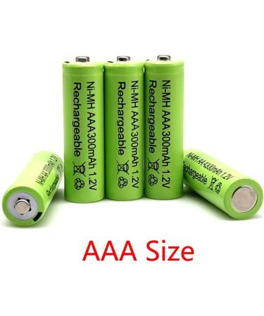 20 Packs 1.2V AAA 300mAh Ni-MH Rechargeable Batteries for Solar Lights Outdoor Garden Solar Light Lamp - Buy Online on SooperMarket.com