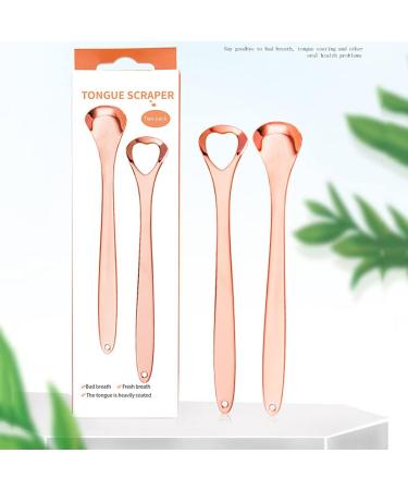 Buy Premium 2-Piece Stainless Steel Tongue Scraper Set - Versatile Schaber Tools for Effective Stain Removal | International Shipping Available - Buy Online on SooperMarket.com