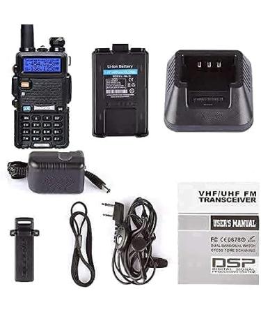 Baofeng UV-5R Dual Band Walkie Talkie Upgrade Version | 144-148/420-450Mhz Ham Two Way Radio - Buy Online on SooperMarket.com