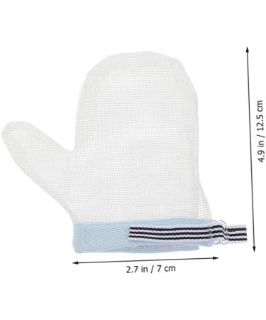 Healifty Children's Anti-Eating Gloves 2 Pairs | Thumb Protector Baby Hand Mittens | Finger Sleeves Nylon Baby Cot Blue x2pcs - Buy Online on SooperMarket.com