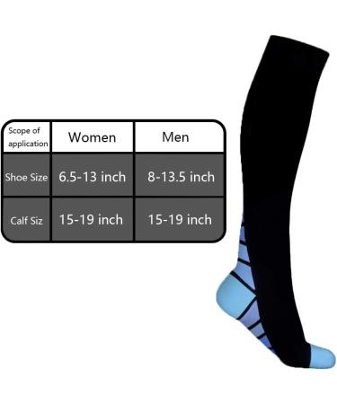 Uberming 2 Couple Compression Stockings | Sport Compression Socks for Men & Women | Support Socks for Flight Pregnancy Nursing & Running - L/XL - Buy Online on SooperMarket.com