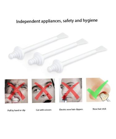 Nose Wax Sticks Set | 10 Disposable Applicators for Easy Nose Hair Removal | Nostrils Cleaning Spatula - Buy Online on SooperMarket.com