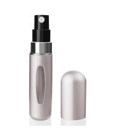 Fzbjayoon Travel Mini perfume Refillable Bottle Cologne Dispenser Portable Empty Perfume Spray Bottle Travel and Outings Spray Boxes Dispensers Perfect for Travel essentials 5ml/0.2oz(Silver)