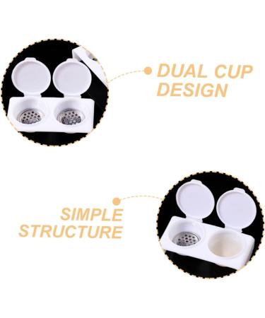 minkissy Nail Art Brush Cup Nail Art Tool Painting Tool Nail Tools Soaking Bowl for Acrylic Nails Dappen Dish with Lid With Cover Wash Pen Bracket Pen Wash Cup Stainless Steel - Buy Online on SooperMarket.com