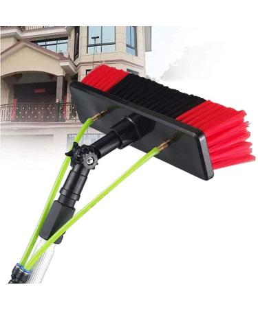 Photovoltaic Panel Cleaning Window Clean 3-12M Water Fed Telescopic Brush Extendable Cleaner Conservatory Roof Cleaning Tools Pole/6M Rod 35cm Brush Head 5M/17FT