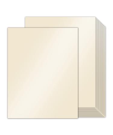 100 Sheets Cream Shimmer Cardstock 8.5 x 11 Metallic Paper  Goefun 80lb Card Stock Printer Paper for Invitations  Certificates  Crafts  Card Making cream shimmer 8.5x11