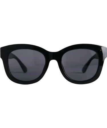 Stylish Retro Mini Glasses - Prescription Sunglasses with Thick Plastic Frame Free Case | Women's Reading Sun Glasses - 0.0 Diopters - Buy Online on SooperMarket.com