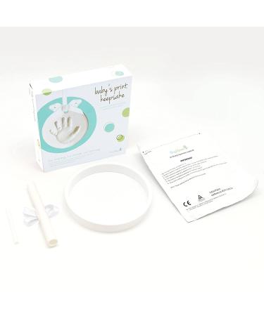 Tiny Ideas Baby Handprint/Footprint Ornament Kit - Holiday Gift/Nursery D cor - Creative Baby Gift & Registry Addition - Stocking Stuffer/Christmas Idea - White Ornament - Buy Online on SooperMarket.com