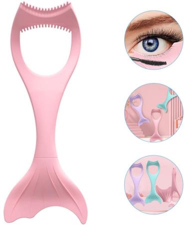 KALLORY Eyeliner Applicator Tool Pink Women Upper Multi-function Eyelash and Protector -in- Compact Separator Detachable Comb - Buy Online on SooperMarket.com