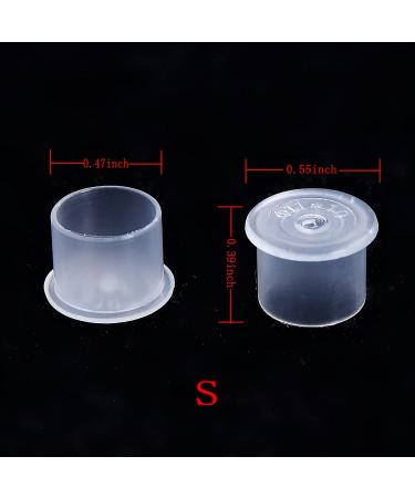 500pcs Small Plastic Disposable Ink Cups with Base - 11mm Microblading Makeup Pigment Caps for Ink Kits Supplies - Buy Online on SooperMarket.com