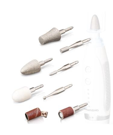 Grinding attachments post -purchase set for Grundig Manik n Set Electrically - various high -quality replacement grinders - 12 partial professional accessories for pedicure and manicure set (replacement attachments)