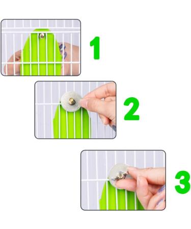 Cuttlebone Holder for Birds - 3 Pcs Parrot Stand with Plastic Cuddle & Bone Sticks - Ideal for Parrots Parakeets & Finches (Green) - International Shipping - Buy Online on SooperMarket.com