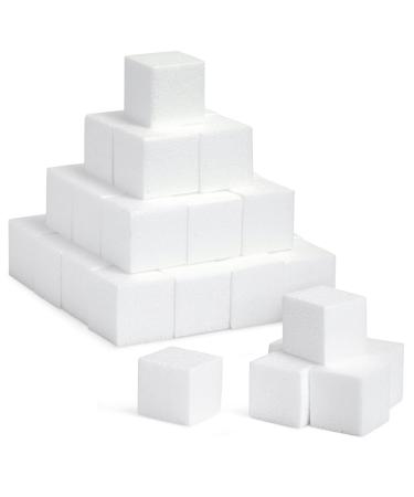 36 Pack Blank Foam Cubes and Square Blocks for Crafts School Projects Sculpture Modeling (2 x 2 x 2 in)