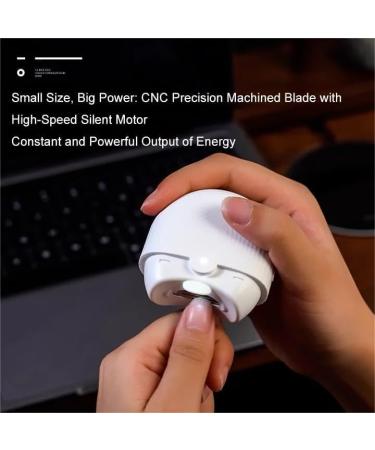 Electric Automatic Nail Clipper Nail Trimmer Electric Rechargeable Nail Cutter File with Light and Nail Scraps Storage fof Kids Seniors Adult /965 White - Buy Online on SooperMarket.com