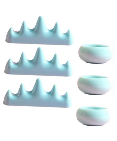 1 Set Nail Art Brush Cup Pen Washing Cup Nail Brush Supplies Nail Art Painting Pen Brush Stand Pens + Pencil Drawing Pens Rack Gel Washing Cups Pen Holder Plastic