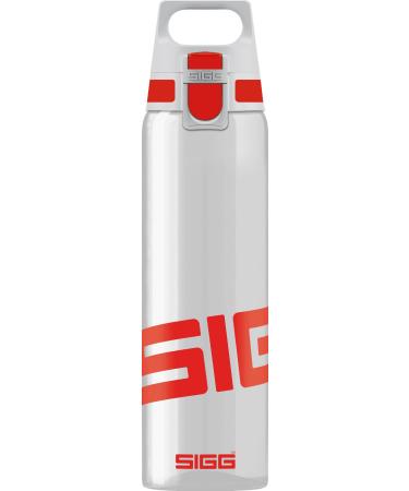 SIGG - Tritan drinking bottle - Total Clear One - Suitable for carbonated drinks - dishwasher -proof - run -out - leakage -proof - light - light - scratch -resistant - BPA -free - 0.5l 0.75 l red red