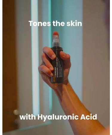 ManCave Hyaluronic Acid Toner Spray 125ml - Moisturize, Tone, and Refresh Skin - Natural Formula with Hyaluronic Acid, Cucumber Extract, Aloe Vera - Vegan - Dermatologically Tested - Buy Online on SooperMarket.com